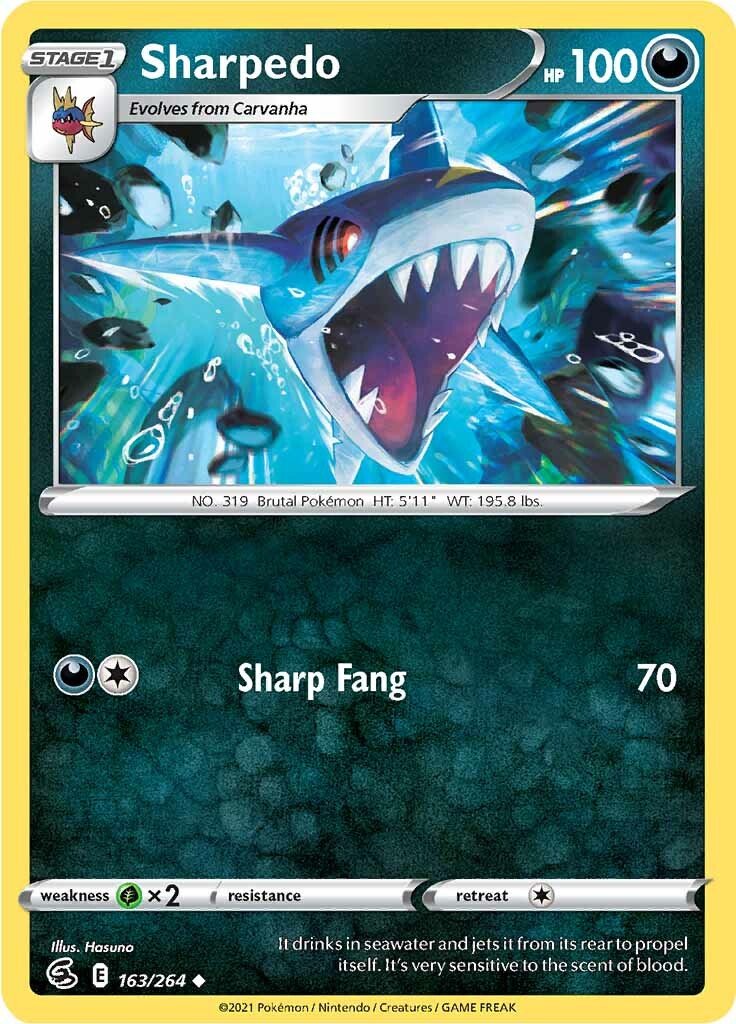 Sharpedo (163/264) [Sword & Shield: Fusion Strike] | Gamers Paradise