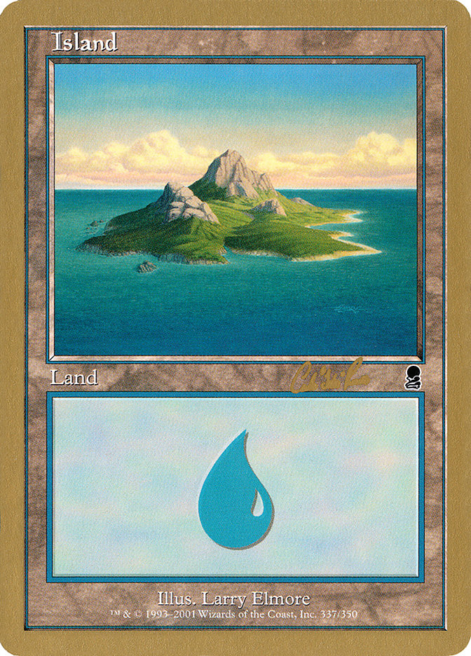 Island (cr337a) (Carlos Romao) [World Championship Decks 2002] | Gamers Paradise