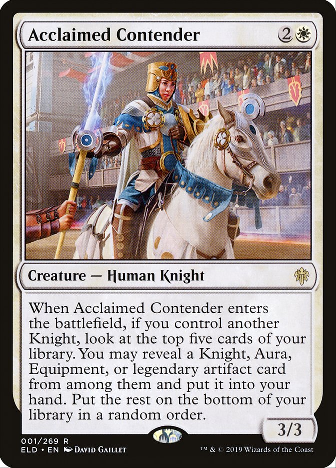 Acclaimed Contender [Throne of Eldraine] | Gamers Paradise