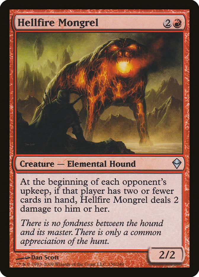 Hellfire Mongrel [Zendikar] | Gamers Paradise