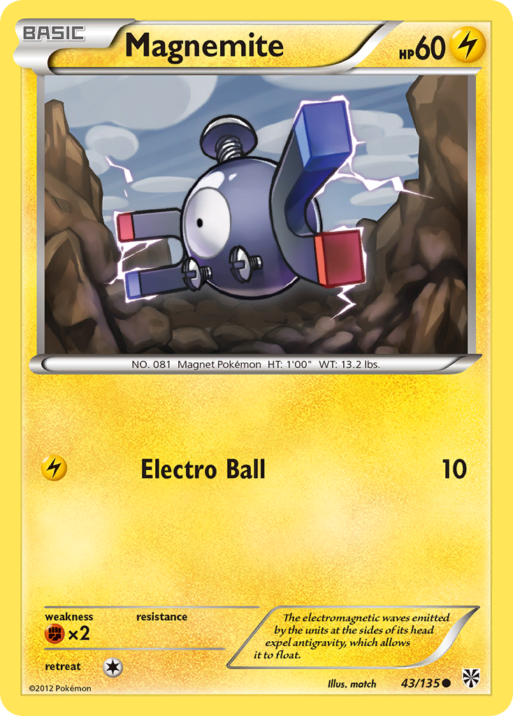 Magnemite (43/135) [Black & White: Plasma Storm] | Gamers Paradise