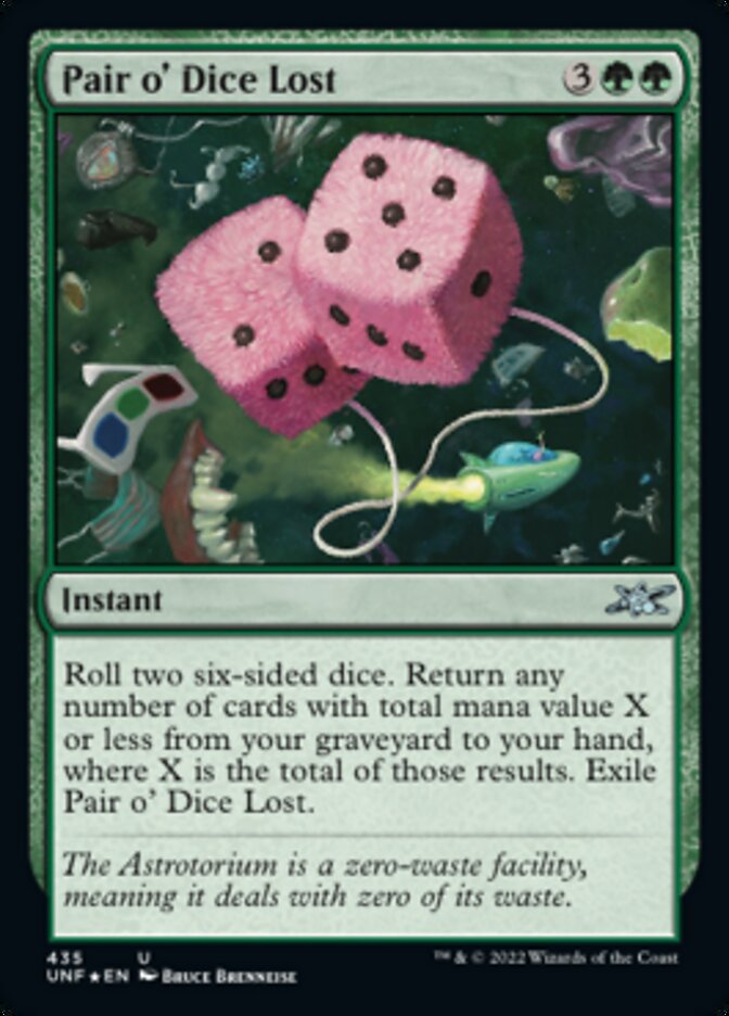 Pair o' Dice Lost (Galaxy Foil) [Unfinity] | Gamers Paradise