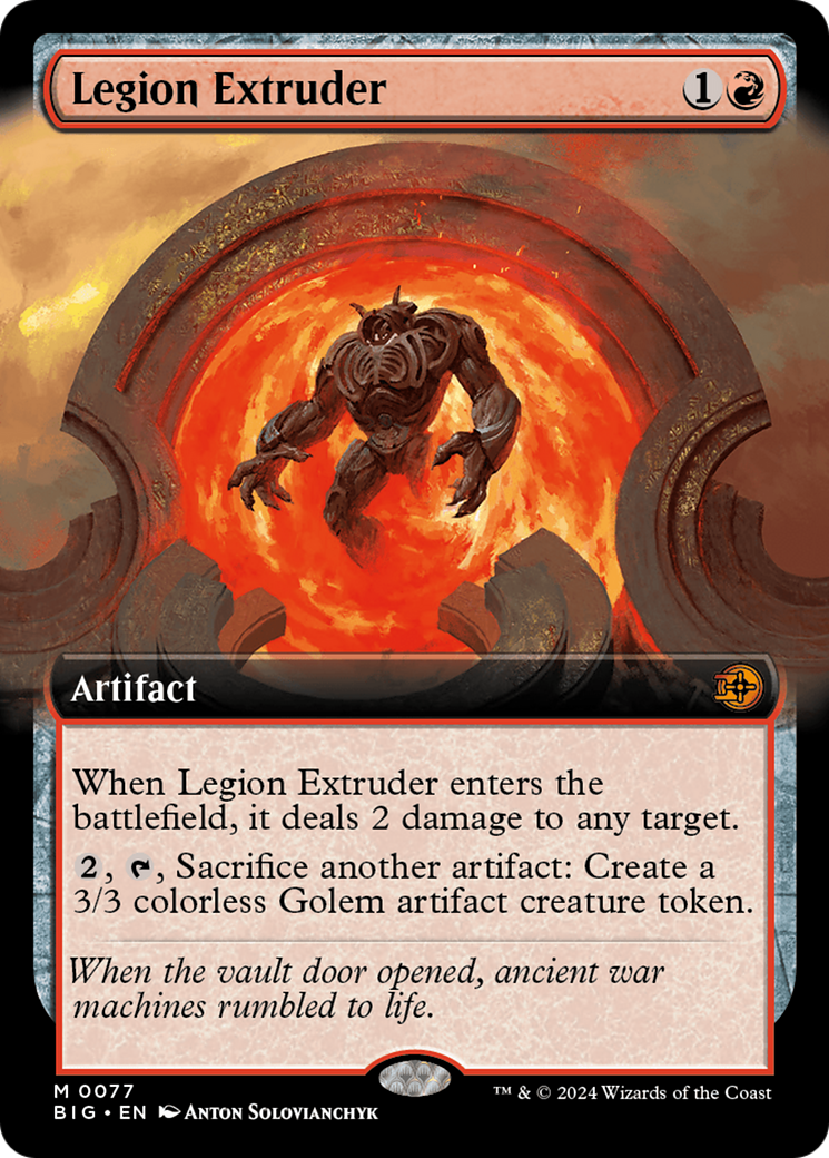 Legion Extruder (Extended Art) [Outlaws of Thunder Junction: The Big Score] | Gamers Paradise