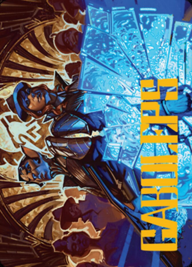 Contractual Safeguard Art Card (Gold-Stamped Signature) [Streets of New Capenna Art Series] | Gamers Paradise