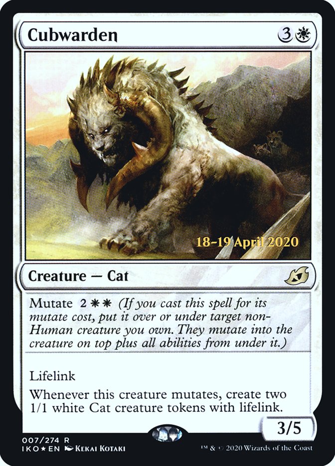 Cubwarden [Ikoria: Lair of Behemoths Prerelease Promos] | Gamers Paradise