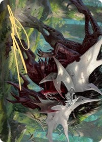 Vorinclex, Monstrous Raider 1 Art Card (Gold-Stamped Signature) [Kaldheim Art Series] | Gamers Paradise