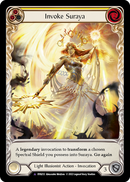 Invoke Suraya // Suraya, Archangel of Knowledge (Marvel) [DYN212] (Dynasty)  Cold Foil | Gamers Paradise