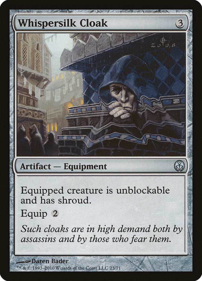 Whispersilk Cloak [Duel Decks: Phyrexia vs. the Coalition] | Gamers Paradise