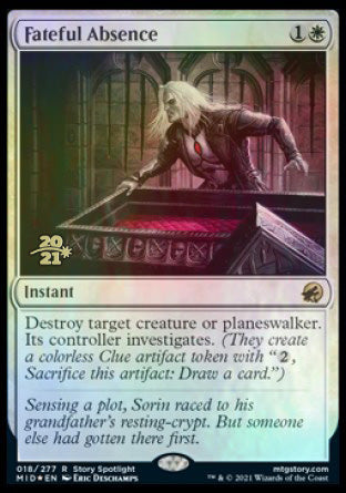 Fateful Absence [Innistrad: Midnight Hunt Prerelease Promos] | Gamers Paradise