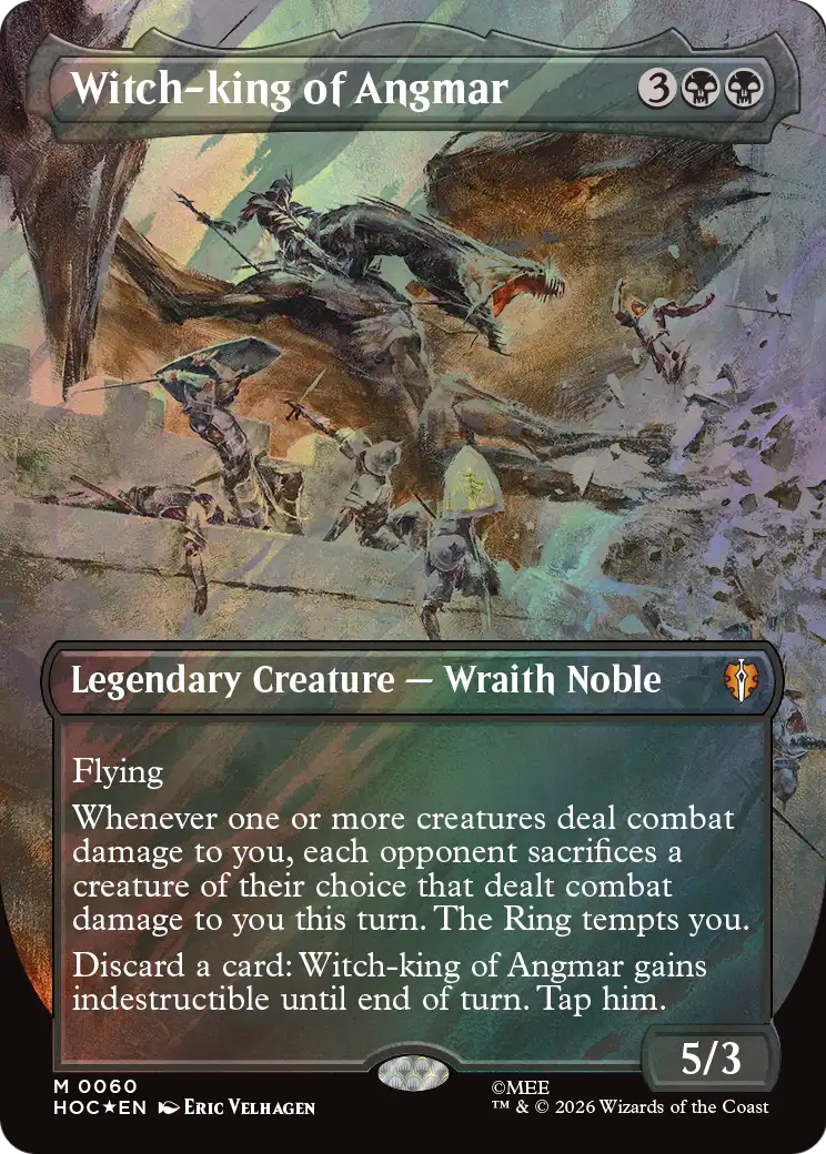 Witch-king of Angmar (Borderless) (Surge Foil) [The Hobbit: Eternal-Legal] | Gamers Paradise