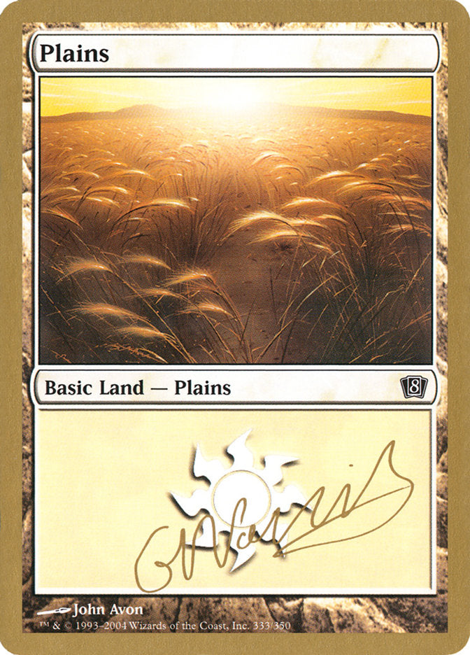 Plains (gn333) (Gabriel Nassif) [World Championship Decks 2004] | Gamers Paradise