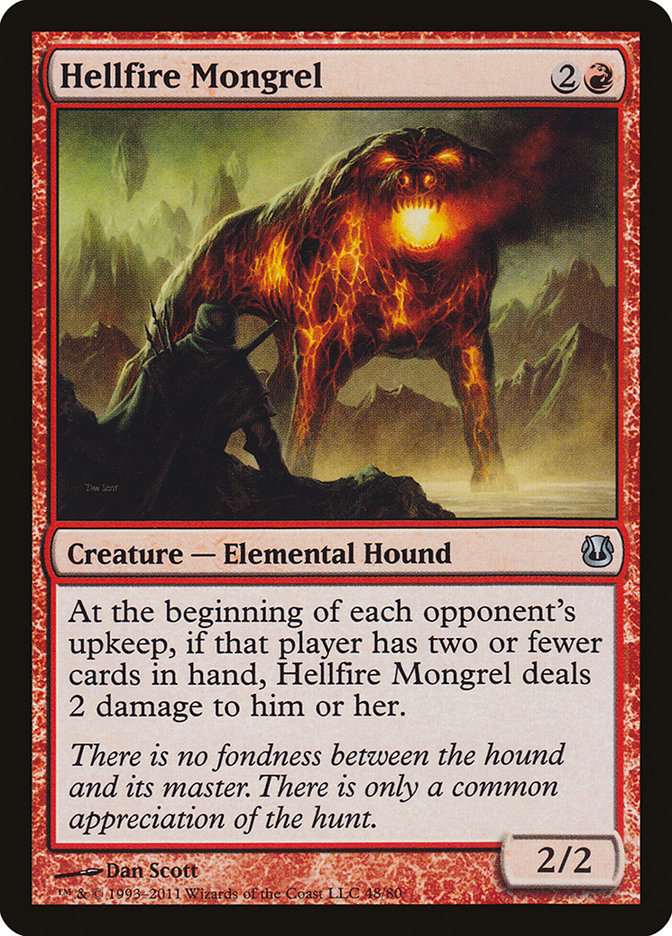 Hellfire Mongrel [Duel Decks: Ajani vs. Nicol Bolas] | Gamers Paradise