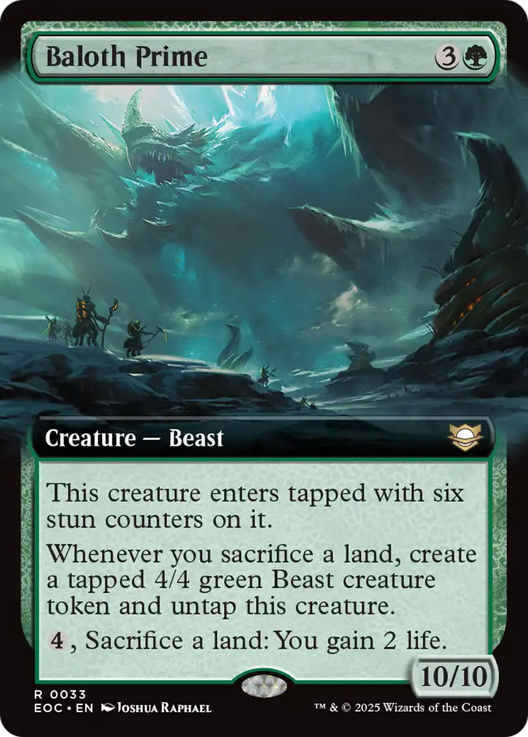 Baloth Prime (Extended Art) [Edge of Eternities Commander] | Gamers Paradise
