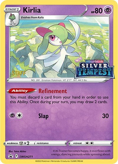 Kirlia (SWSH271) (Prerelease) (Staff) [Sword & Shield: Black Star Promos] | Gamers Paradise