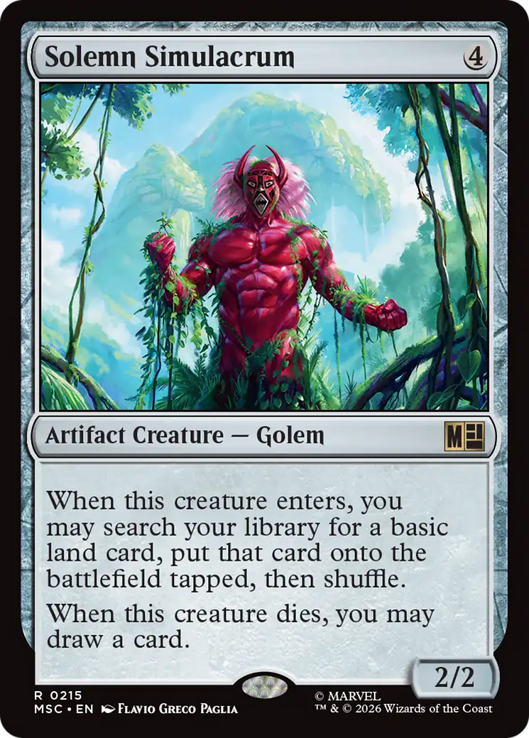 Solemn Simulacrum (Surge Foil) [Marvel Super Heroes Commander] | Gamers Paradise