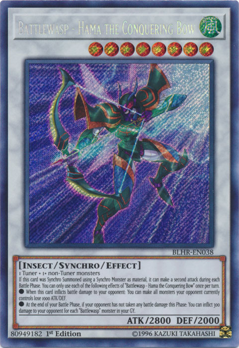 Battlewasp - Hama the Conquering Bow [BLHR-EN038] Secret Rare | Gamers Paradise