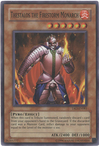 Thestalos the Firestorm Monarch [DR3-EN081] Super Rare | Gamers Paradise