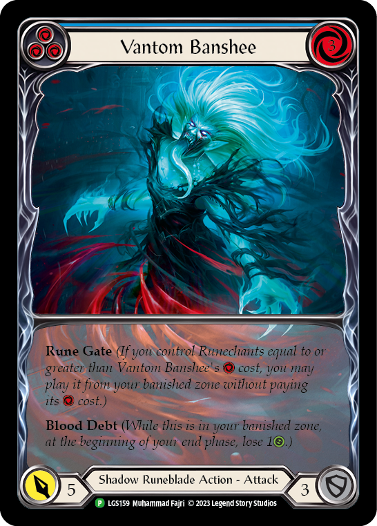 Vantom Banshee (Blue) (Extended Art) [LGS159] (Promo)  Rainbow Foil | Gamers Paradise