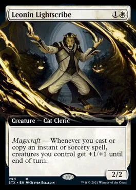 Leonin Lightscribe (Extended Art) [Strixhaven: School of Mages] | Gamers Paradise