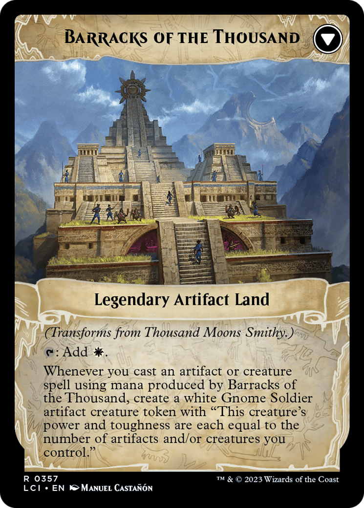 Thousand Moons Smithy // Barracks of the Thousand [The Lost Caverns of Ixalan Prerelease Cards] | Gamers Paradise