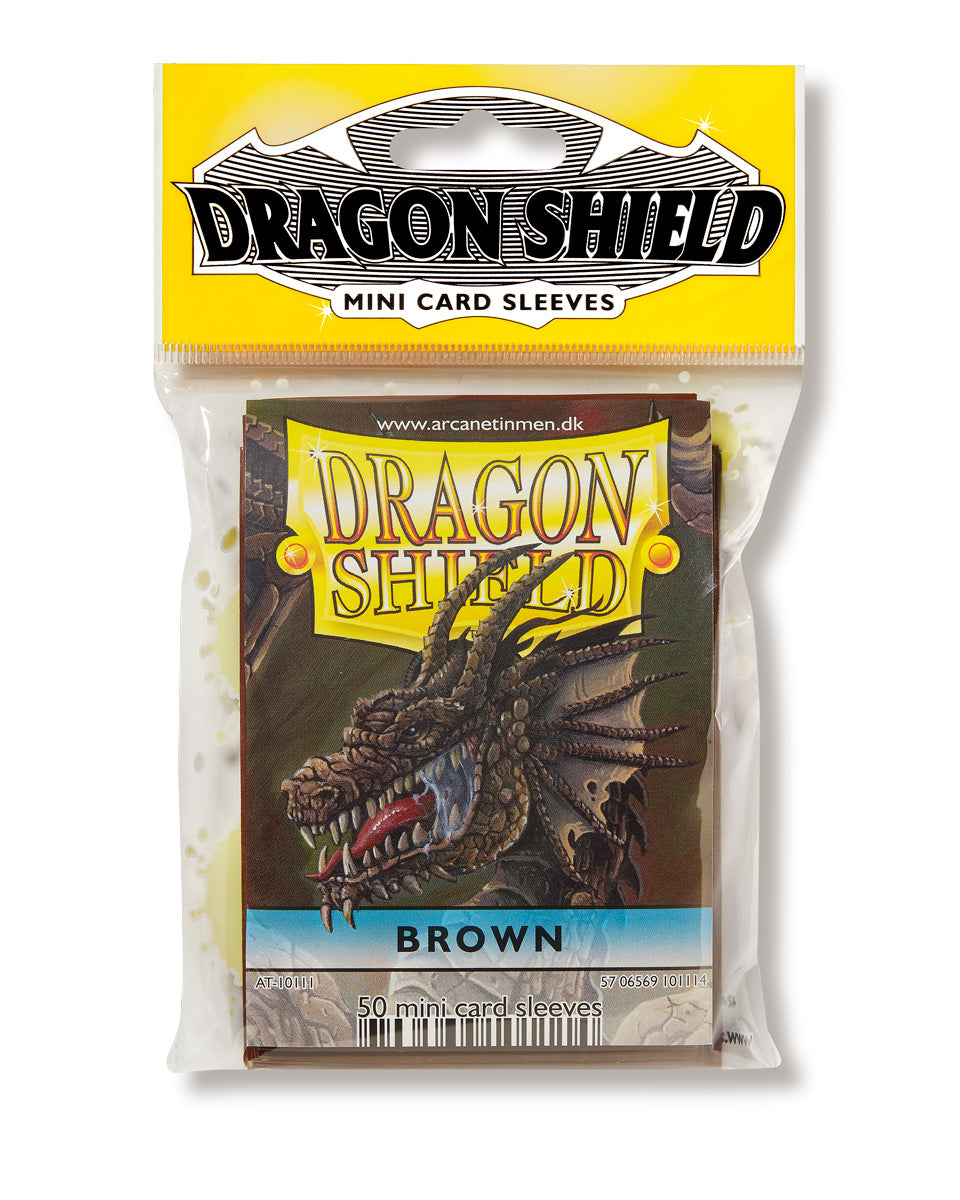 Dragon Shield: Japanese Size 50ct Sleeves - Brown (Classic) | Gamers Paradise