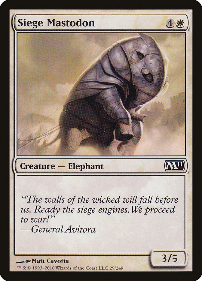 Siege Mastodon [Magic 2011] | Gamers Paradise
