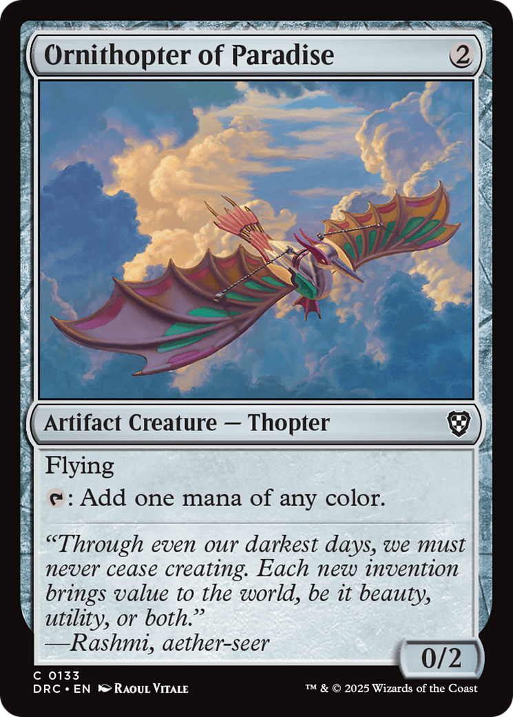 Ornithopter of Paradise [Aetherdrift Commander] | Gamers Paradise