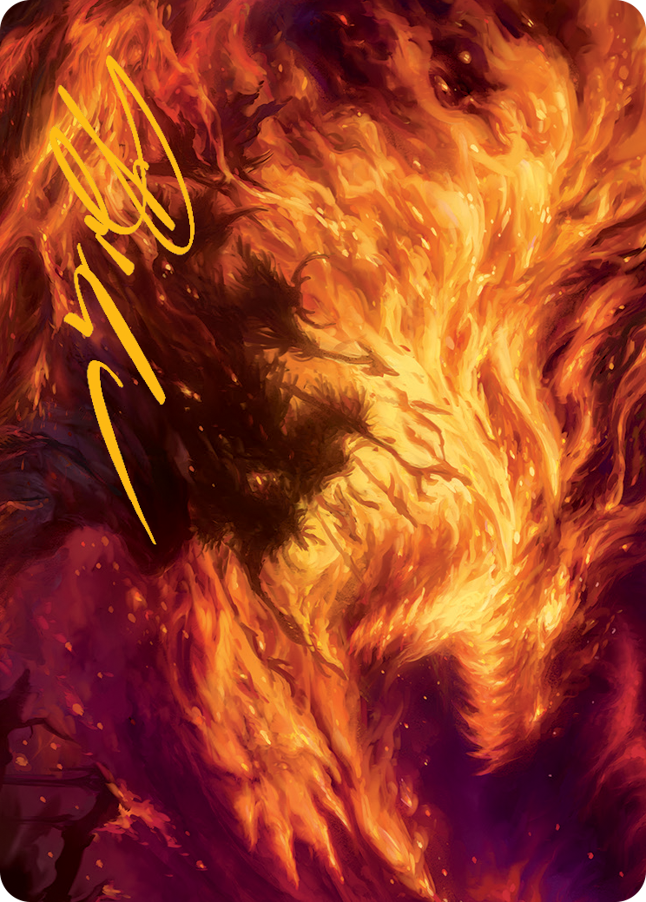 Stoke the Flames Art Card (Gold-Stamped Signature) [March of the Machine Art Series] | Gamers Paradise