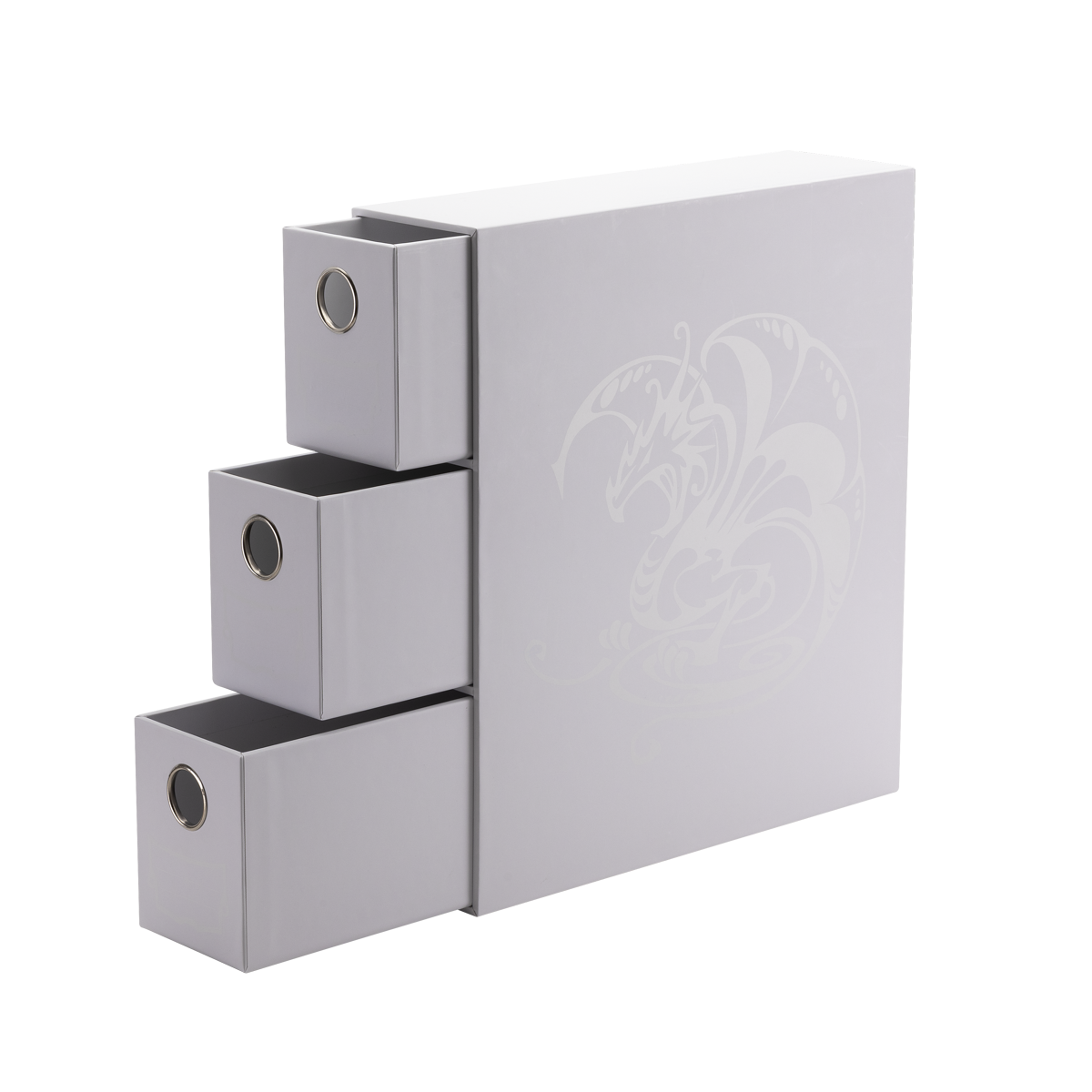 Dragon Shield: Fortress Card Drawers - White | Gamers Paradise