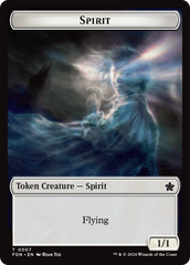 Spirit // Cat (0001) Doubled-Sided Token [Foundations Tokens] | Gamers Paradise