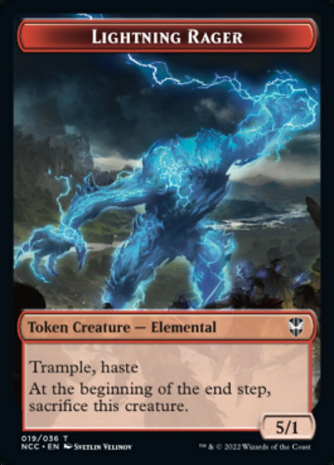 Lightning Rager // Rogue Double-Sided Token [Streets of New Capenna Commander Tokens] | Gamers Paradise