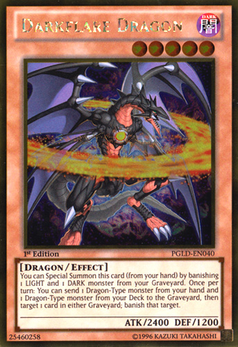 Darkflare Dragon [PGLD-EN040] Gold Rare | Gamers Paradise