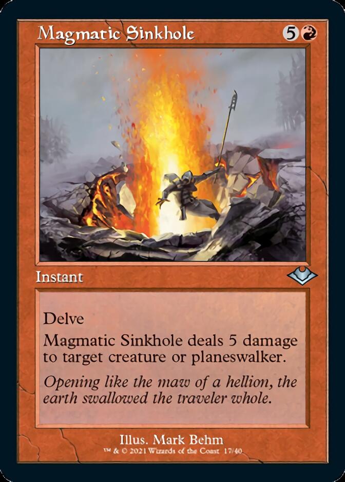 Magmatic Sinkhole (Retro Foil Etched) [Modern Horizons] | Gamers Paradise