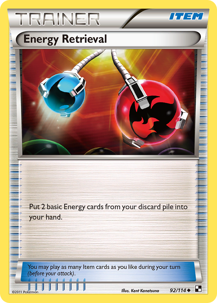 Energy Retrieval (92/114) [Black & White: Base Set] | Gamers Paradise