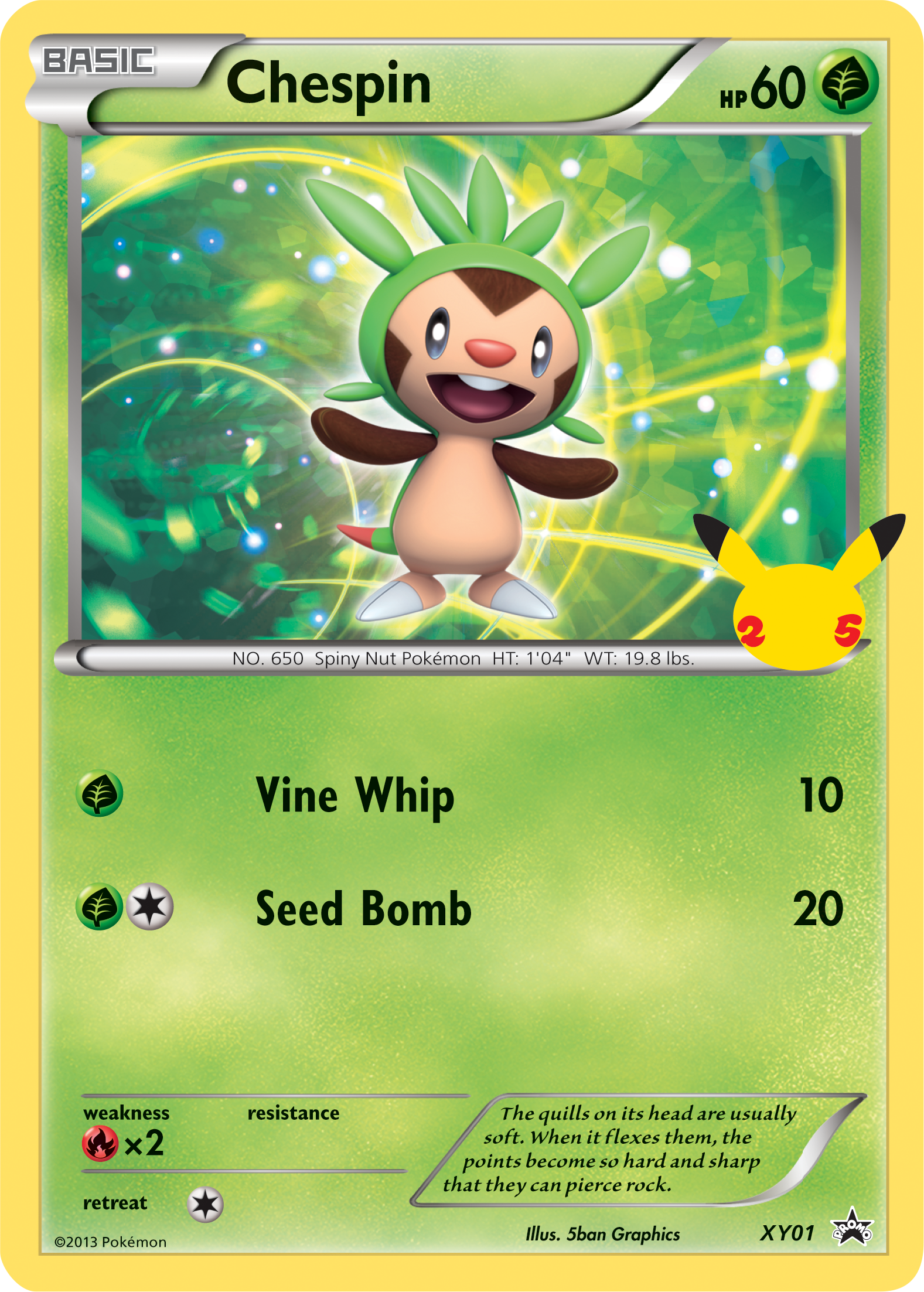 Chespin (XY01) (Jumbo Card) [First Partner Pack] | Gamers Paradise