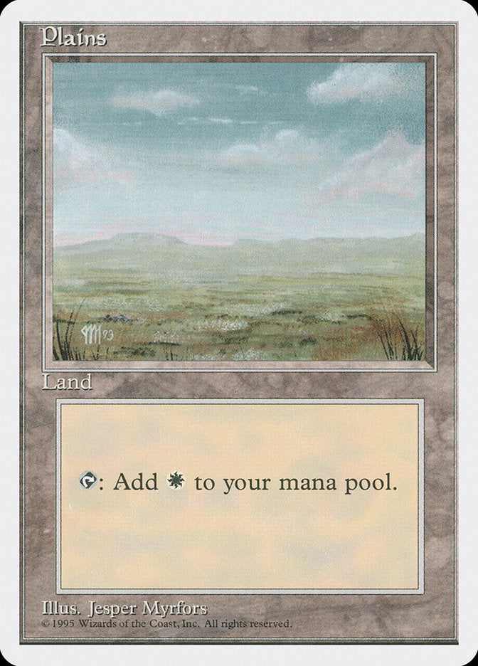 Plains (Signature on Left) [Fourth Edition] | Gamers Paradise