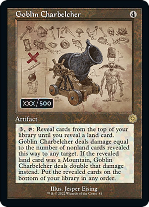 Goblin Charbelcher (Retro Schematic) (Serialized) [The Brothers' War Retro Artifacts] | Gamers Paradise