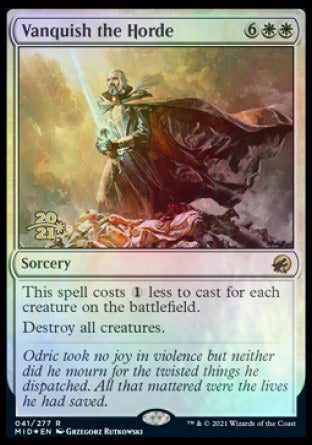 Vanquish the Horde [Innistrad: Midnight Hunt Prerelease Promos] | Gamers Paradise
