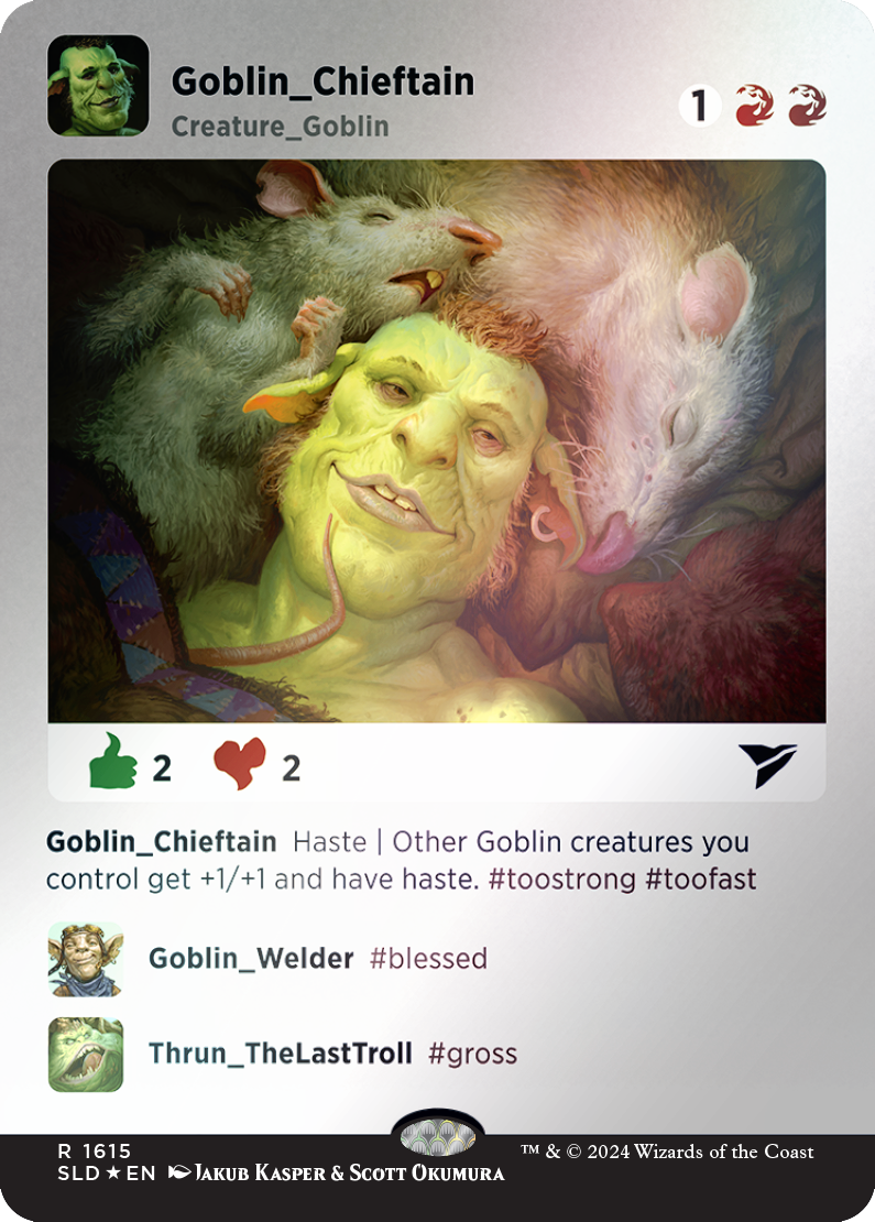 Goblin Chieftain (Rainbow Foil) [Secret Lair Drop Series] | Gamers Paradise