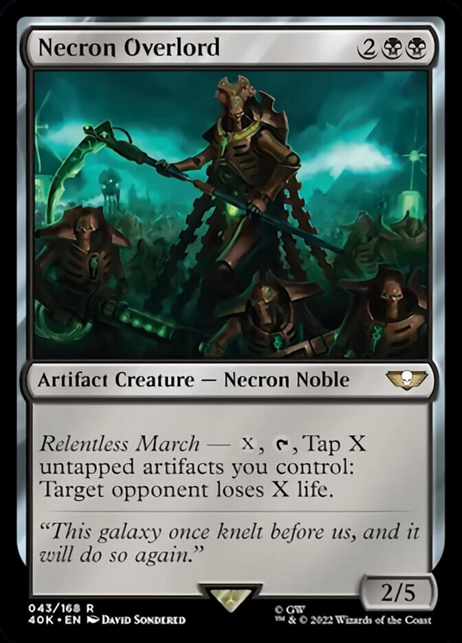 Necron Overlord (Surge Foil) [Warhammer 40,000] | Gamers Paradise