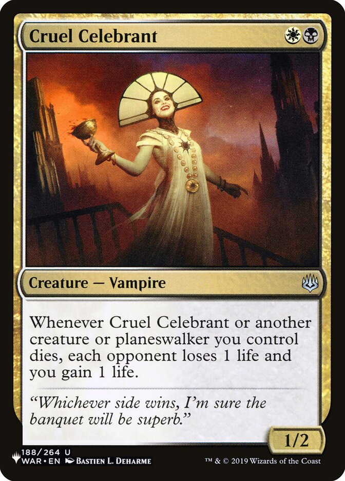 Cruel Celebrant [The List] | Gamers Paradise