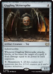 Giggling Skitterspike (Extended Art) [Duskmourn: House of Horror Commander] | Gamers Paradise