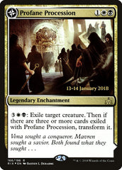 Profane Procession // Tomb of the Dusk Rose [Rivals of Ixalan Prerelease Promos] | Gamers Paradise