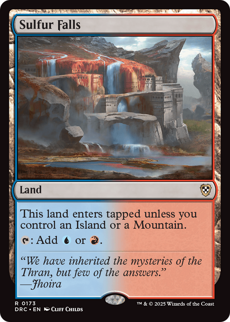 Sulfur Falls [Aetherdrift Commander] | Gamers Paradise