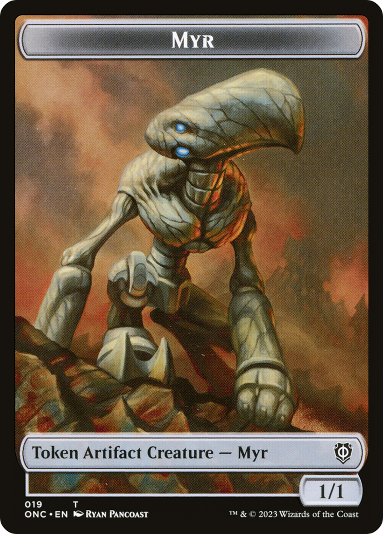 Myr // Thopter Double-Sided Token [Phyrexia: All Will Be One Commander Tokens] | Gamers Paradise
