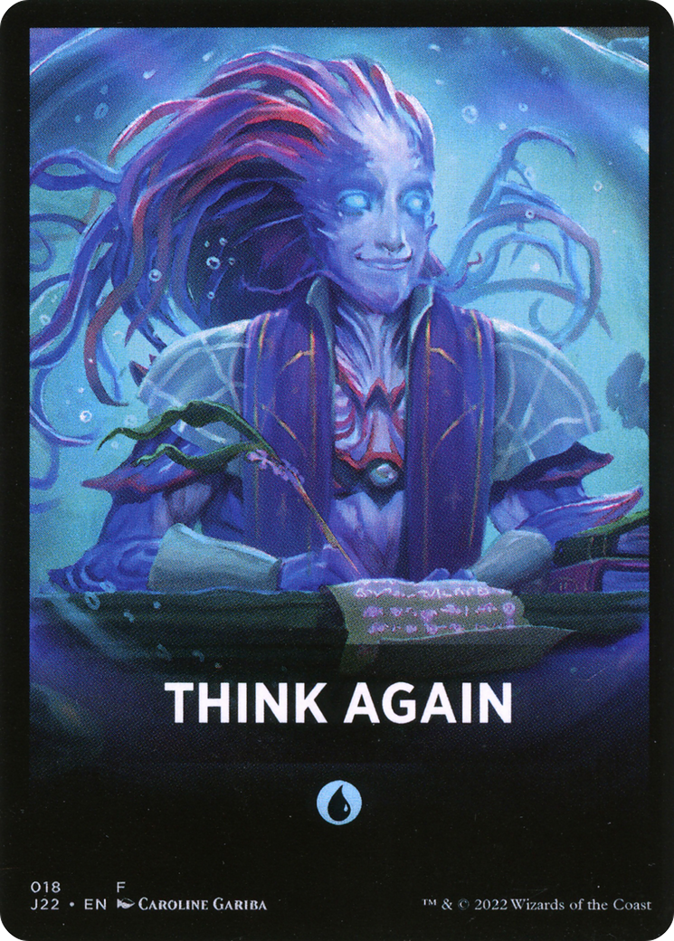 Think Again Theme Card [Jumpstart 2022 Front Cards] | Gamers Paradise