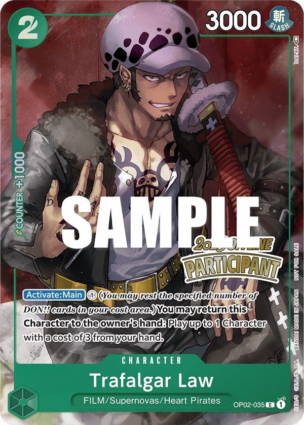 Trafalgar Law (Offline Regional 2023) [Participant] [One Piece Promotion Cards] | Gamers Paradise