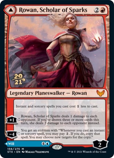 Rowan, Scholar of Sparks // Will, Scholar of Frost [Strixhaven: School of Mages Prerelease Promos] | Gamers Paradise