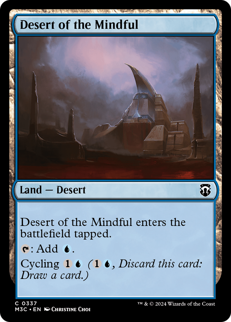 Desert of the Mindful (Ripple Foil) [Modern Horizons 3 Commander] | Gamers Paradise