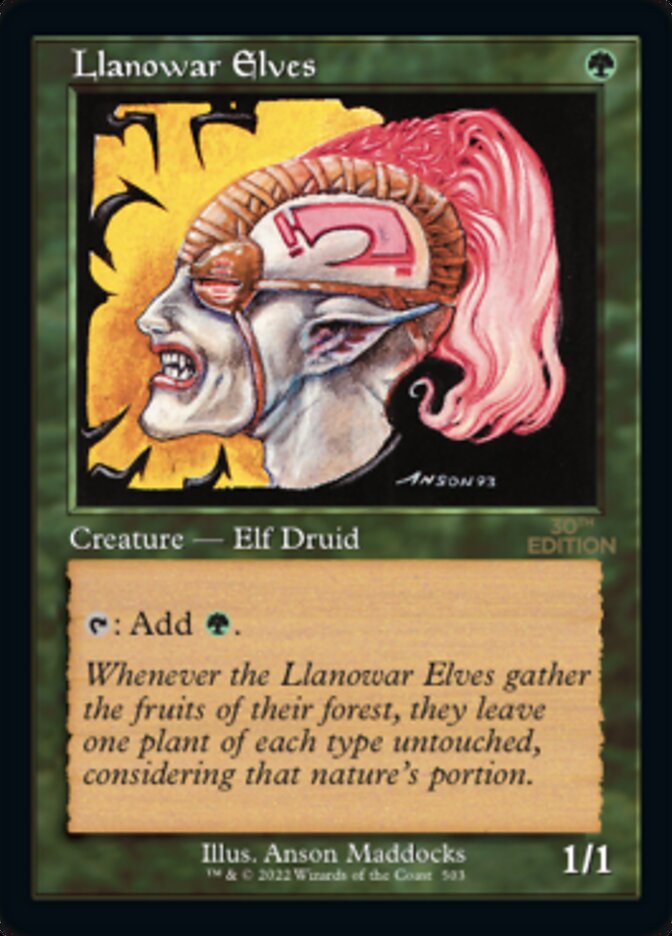 Llanowar Elves (Retro) [30th Anniversary Edition] | Gamers Paradise